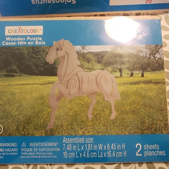 Lot 4 Creatology Dragon, Dinosaur Wooden Puzzles! New & Sealed! - Picture 8 of 10